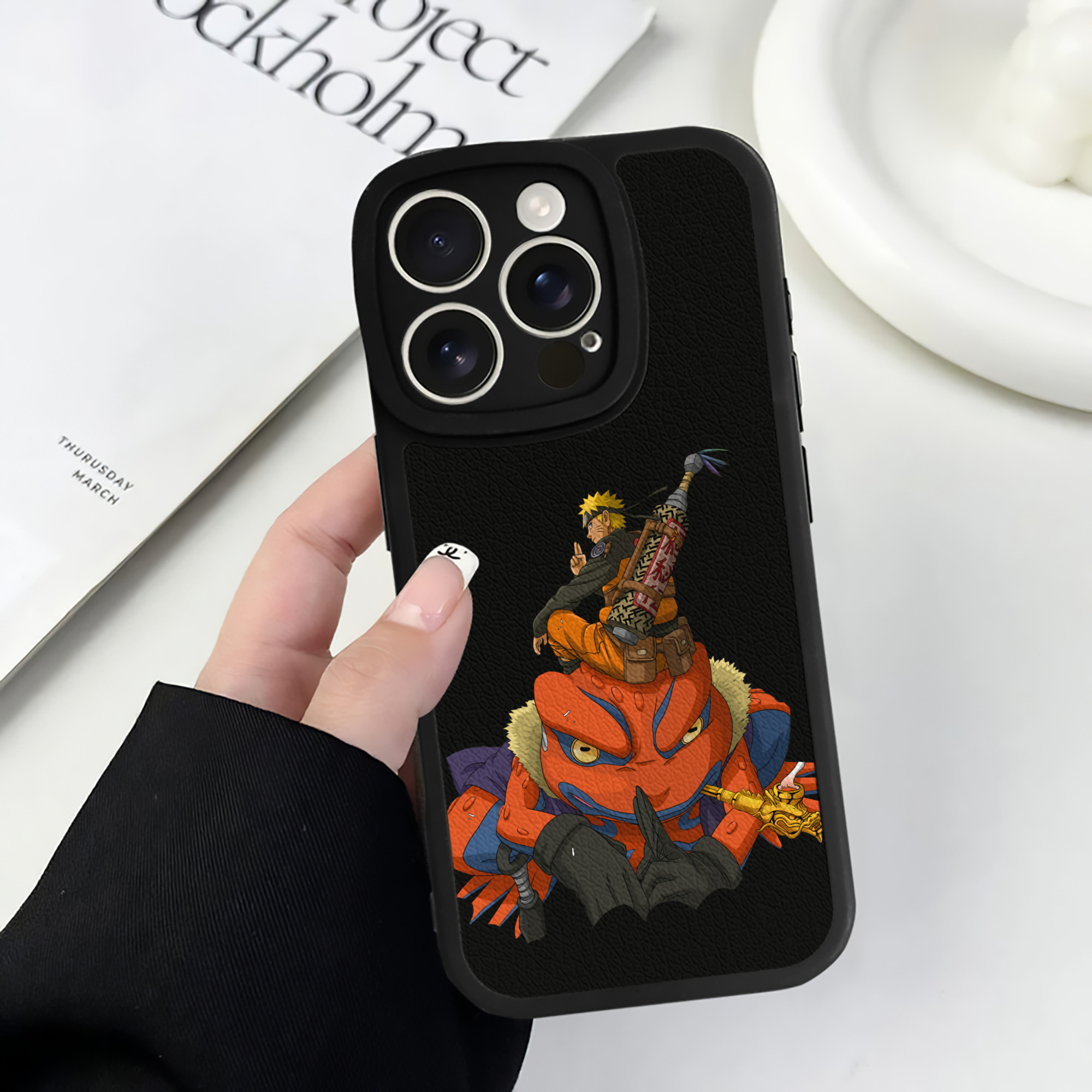 （画像用） NARUTO -ナルト- うずまき ナルト Uzumaki Naruto 【iPhone 16シリーズ対応】シリコンスマホケース（レザー調） 材質：シリコン